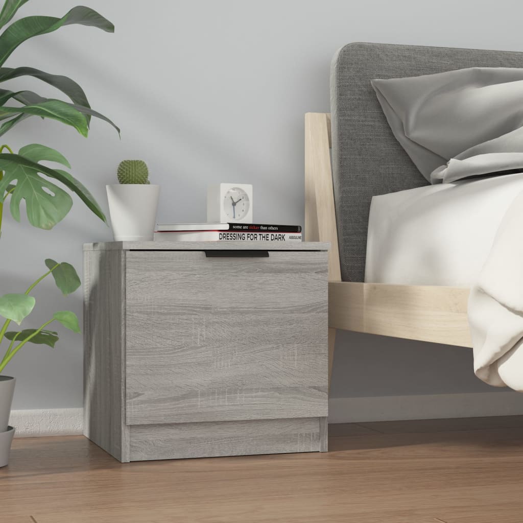 Comodino 2 pz Grigio Sonoma 40x39x40 cm - homemem39