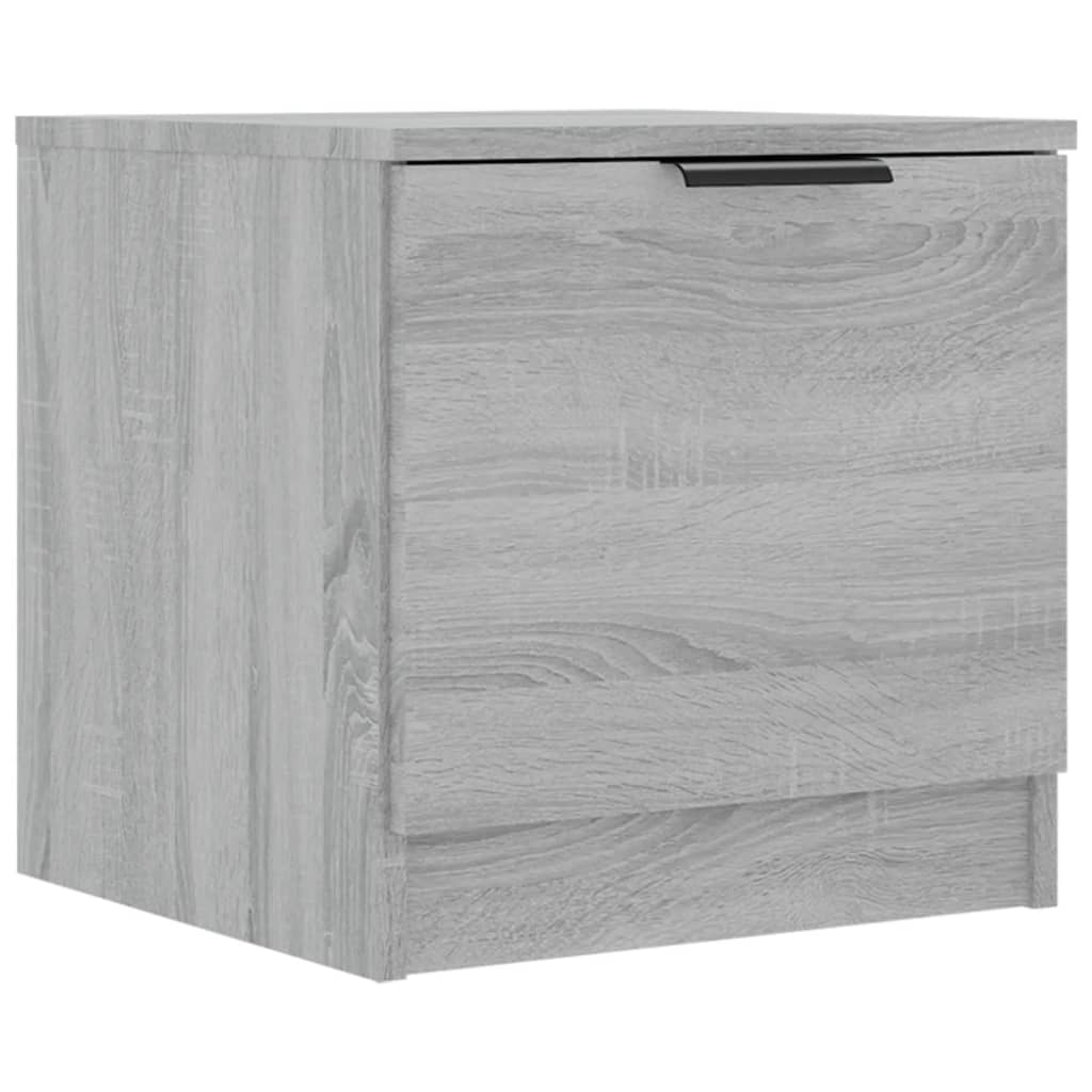 Comodino 2 pz Grigio Sonoma 40x39x40 cm - homemem39