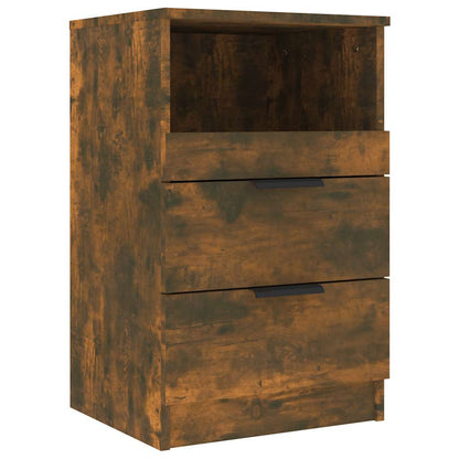 Comodini 2 pz Rovere Fumo in Legno Multistrato - homemem39