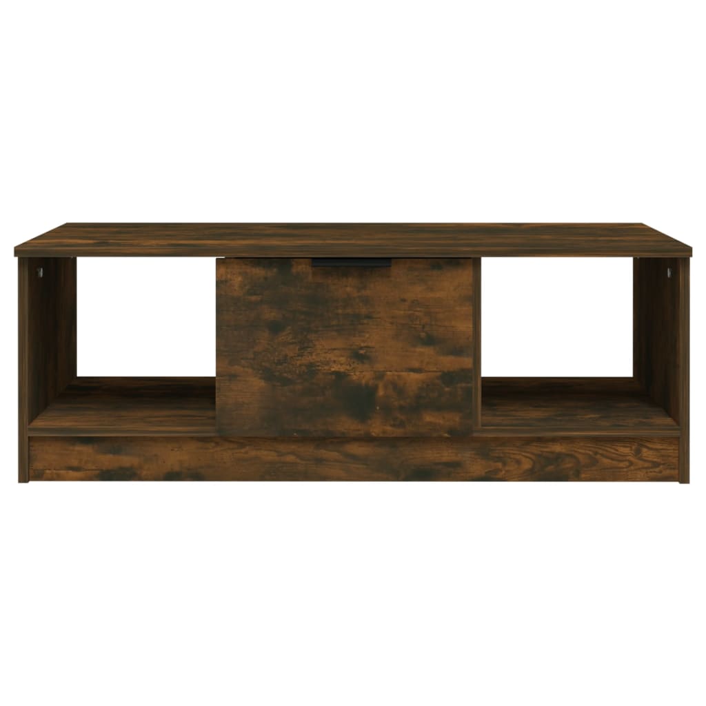Tavolino da Salotto Rovere Fumo 102x50x36 cm Legno Multistrato | homemem39