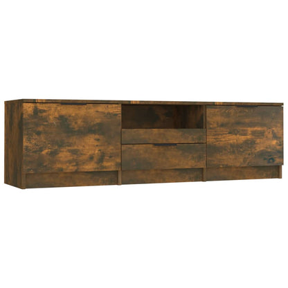 Mobile TV Rovere Fumo 140x35x40 cm in Legno Ingegnerizzato - homemem39