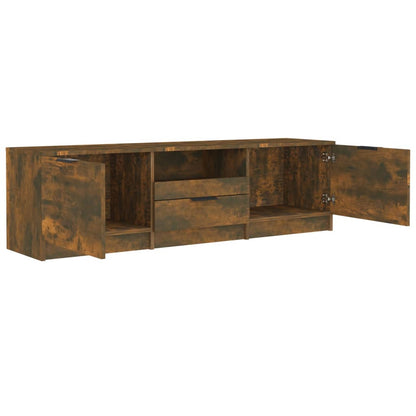 Mobile TV Rovere Fumo 140x35x40 cm in Legno Ingegnerizzato - homemem39