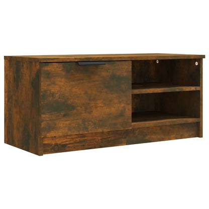 Mobile TV Rovere Fumo 80x35x36,5 cm in Legno Multistrato - homemem39