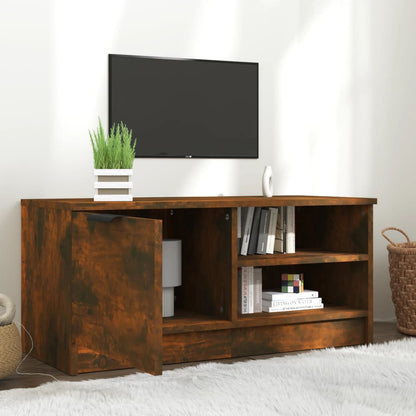 Mobile TV Rovere Fumo 80x35x36,5 cm in Legno Multistrato - homemem39