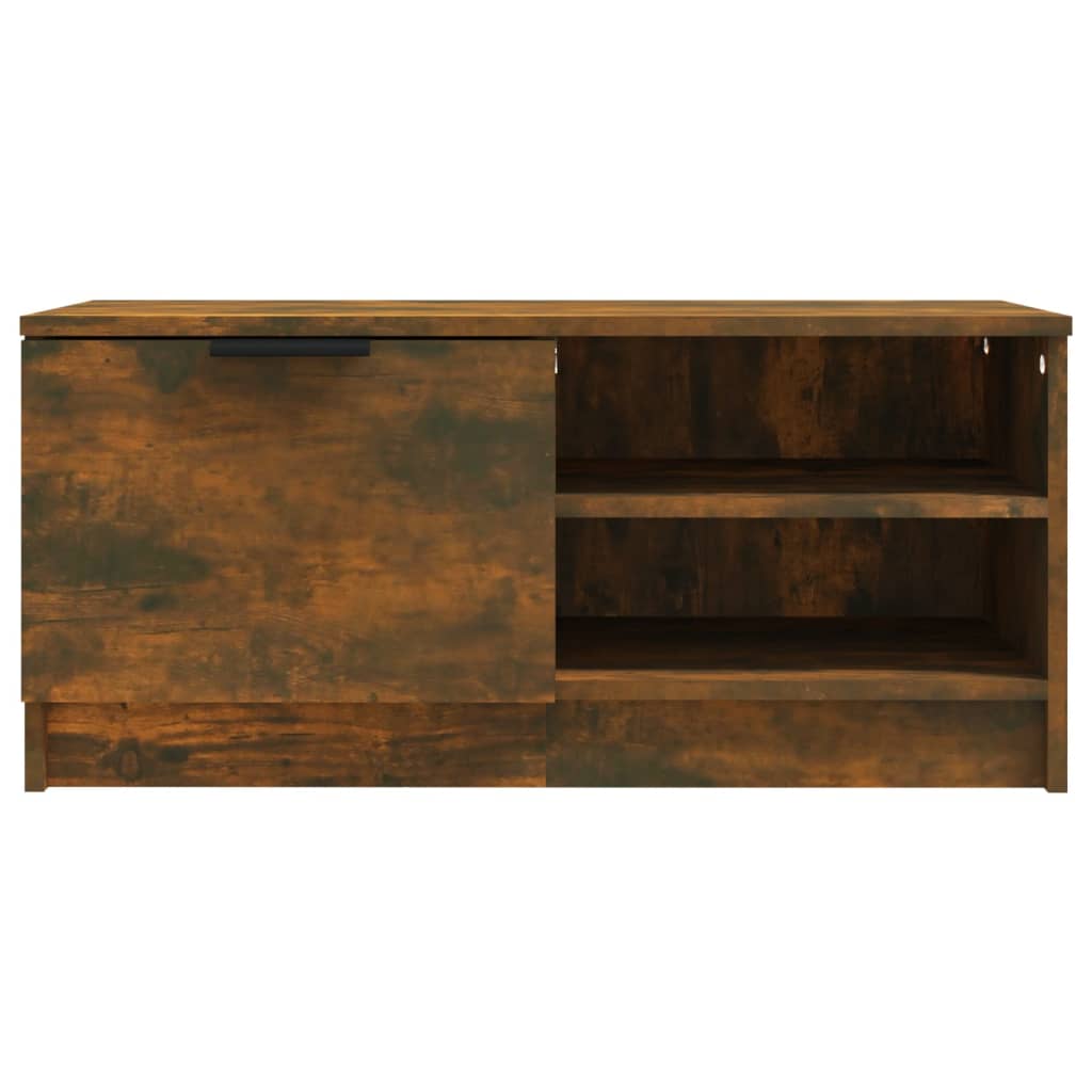 Mobile TV Rovere Fumo 80x35x36,5 cm in Legno Multistrato - homemem39