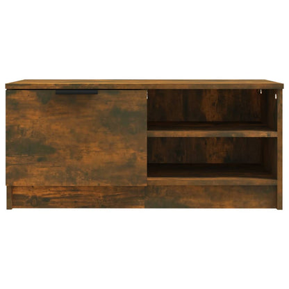 Mobile TV Rovere Fumo 80x35x36,5 cm in Legno Multistrato - homemem39