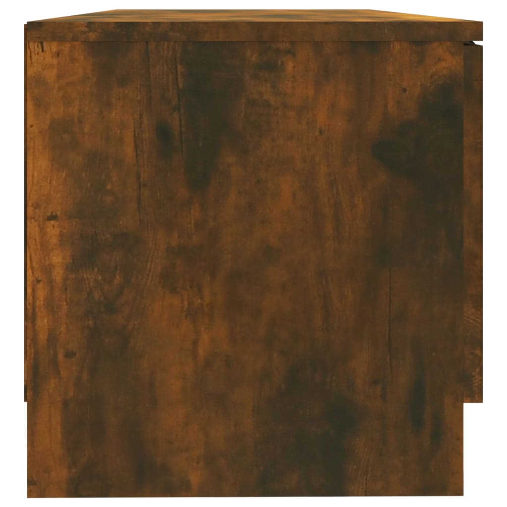 Mobile TV Rovere Fumo 80x35x36,5 cm in Legno Multistrato - homemem39