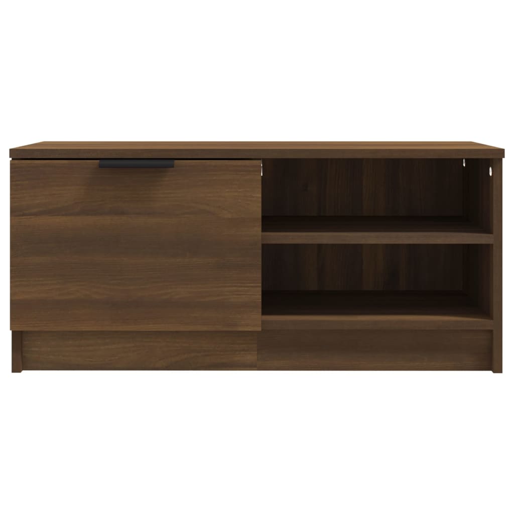 Mobile TV Rovere Marrone 80x35x36,5 cm in Legno Multistrato - homemem39
