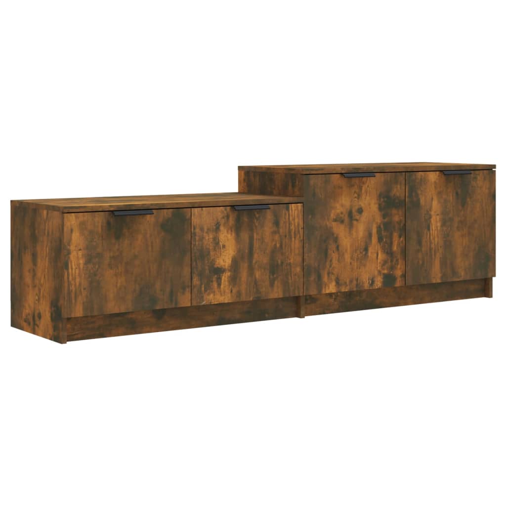 Mobile TV Rovere Fumo 158,5x36x45 cm in Legno Multistrato - homemem39