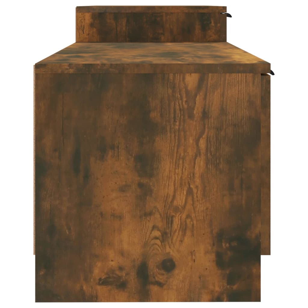 Mobile TV Rovere Fumo 158,5x36x45 cm in Legno Multistrato - homemem39