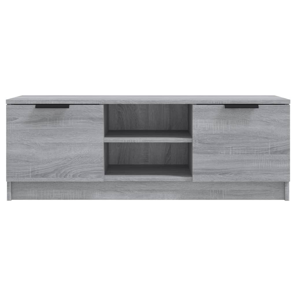 Mobile TV Grigio Sonoma 102x35x36,5 cm in Legno Multistrato
