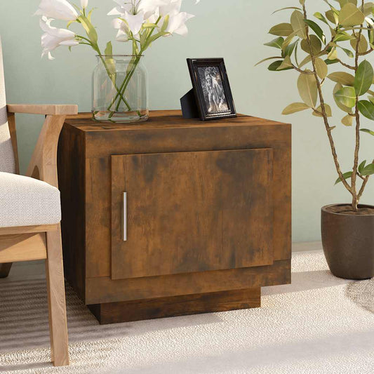 Tavolino da Salotto Rovere Fumo 51x50x45cm in Legno Multistrato | homemem39