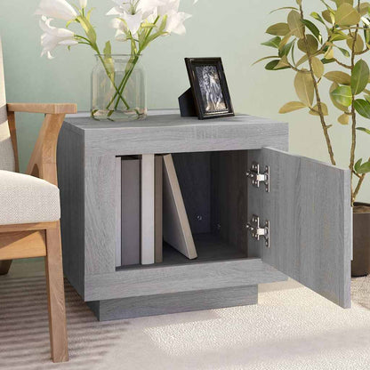 Tavolino da Salotto Grigio Sonoma 51x50x45cm Legno Multistrato