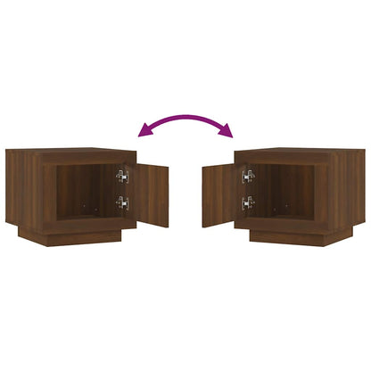 Tavolino da Salotto Rovere Marrone 51x50x45cm Legno Multistrato