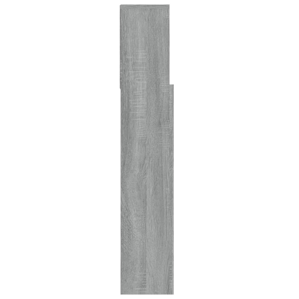 Testiera con Contenitore Grigio Sonoma 100x19x103,5 cm - homemem39