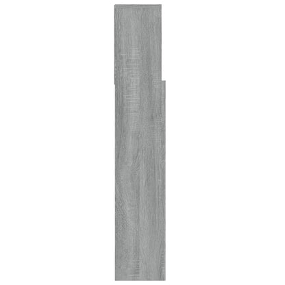 Testiera con Contenitore Grigio Sonoma 100x19x103,5 cm - homemem39