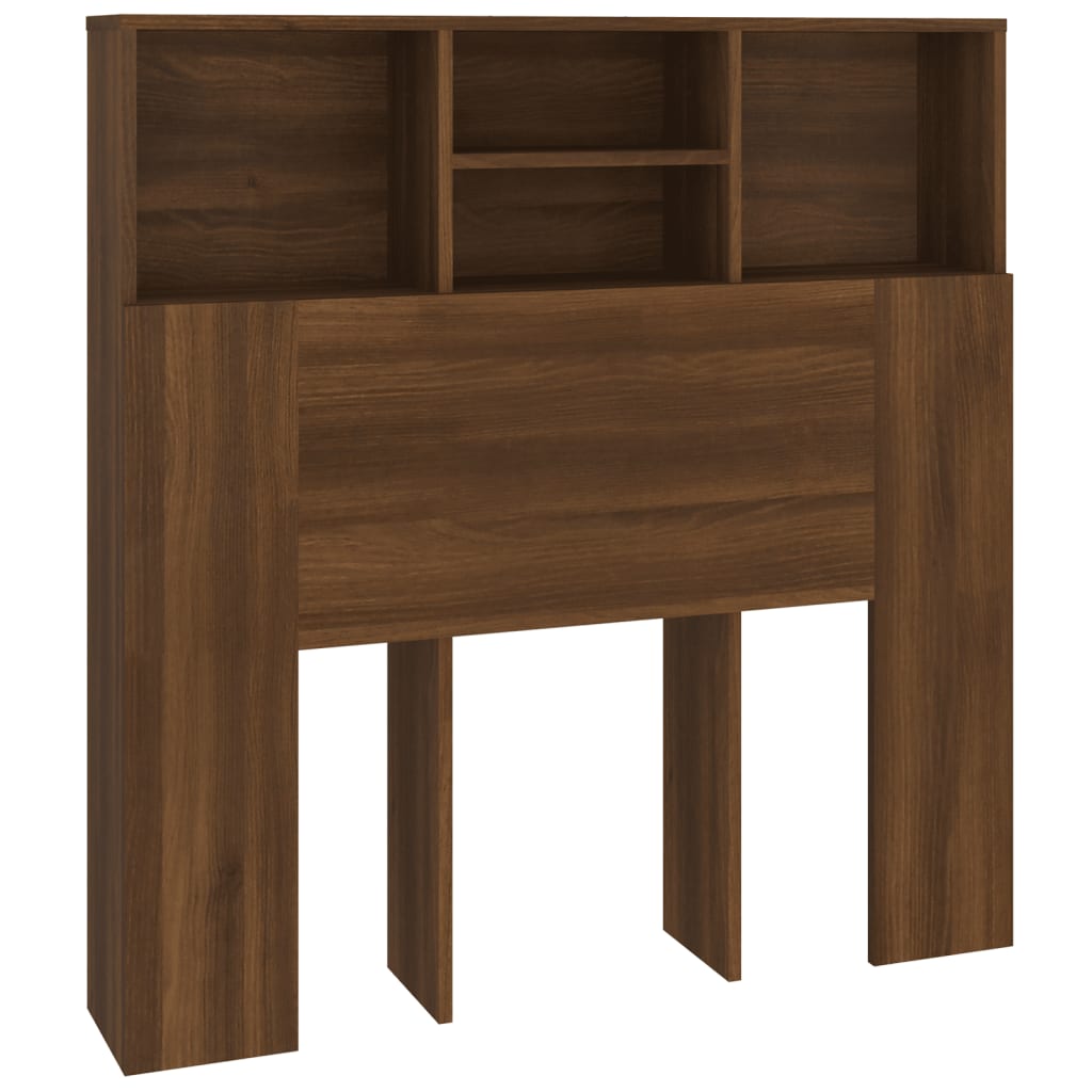 Testiera con Contenitore Rovere Marrone 100x19x103,5 cm - homemem39