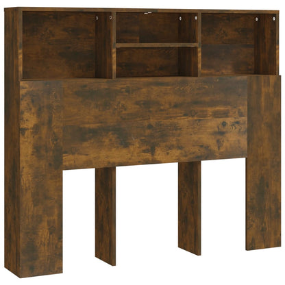 Testiera con Scomparti Rovere Fumo 120x19x103,5 cm - homemem39