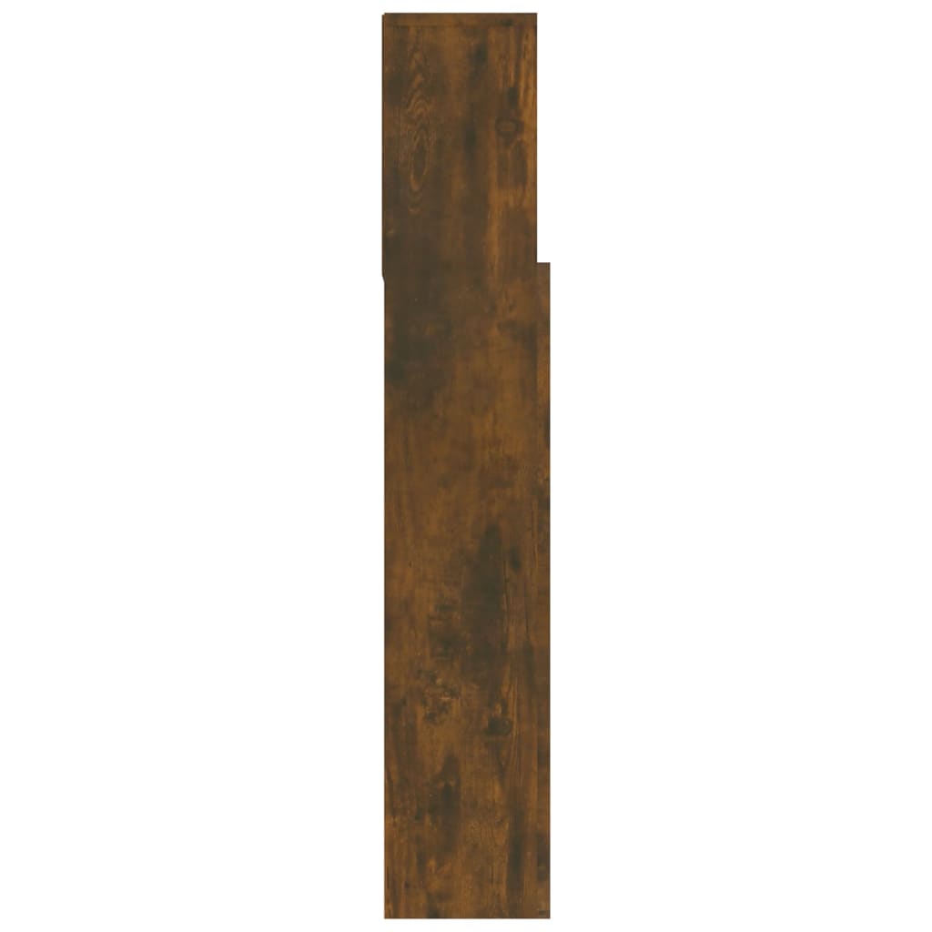 Testiera con Scomparti Rovere Fumo 120x19x103,5 cm - homemem39