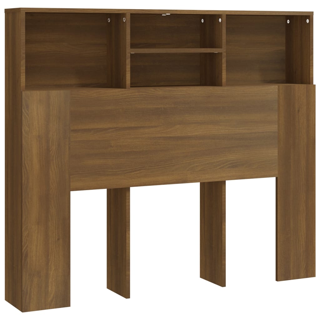 Testiera con Scomparti Rovere Marrone 120x19x103,5 cm - homemem39