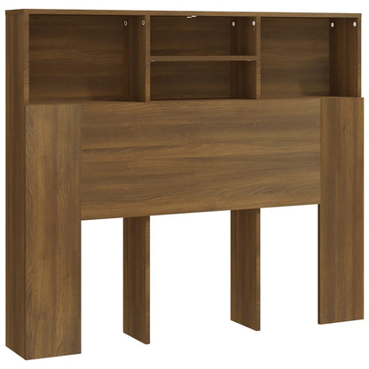 Testiera con Scomparti Rovere Marrone 120x19x103,5 cm - homemem39