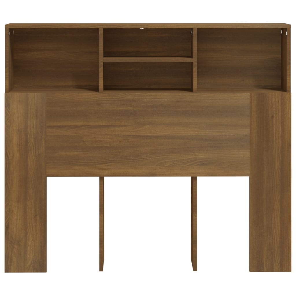 Testiera con Scomparti Rovere Marrone 120x19x103,5 cm - homemem39