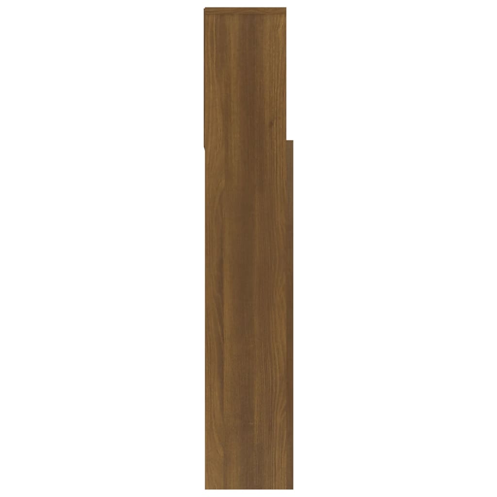 Testiera con Scomparti Rovere Marrone 120x19x103,5 cm - homemem39
