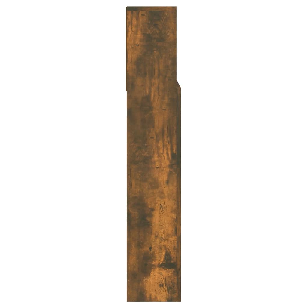 Testiera con Scomparti Rovere Fumo 140x19x103,5 cm - homemem39