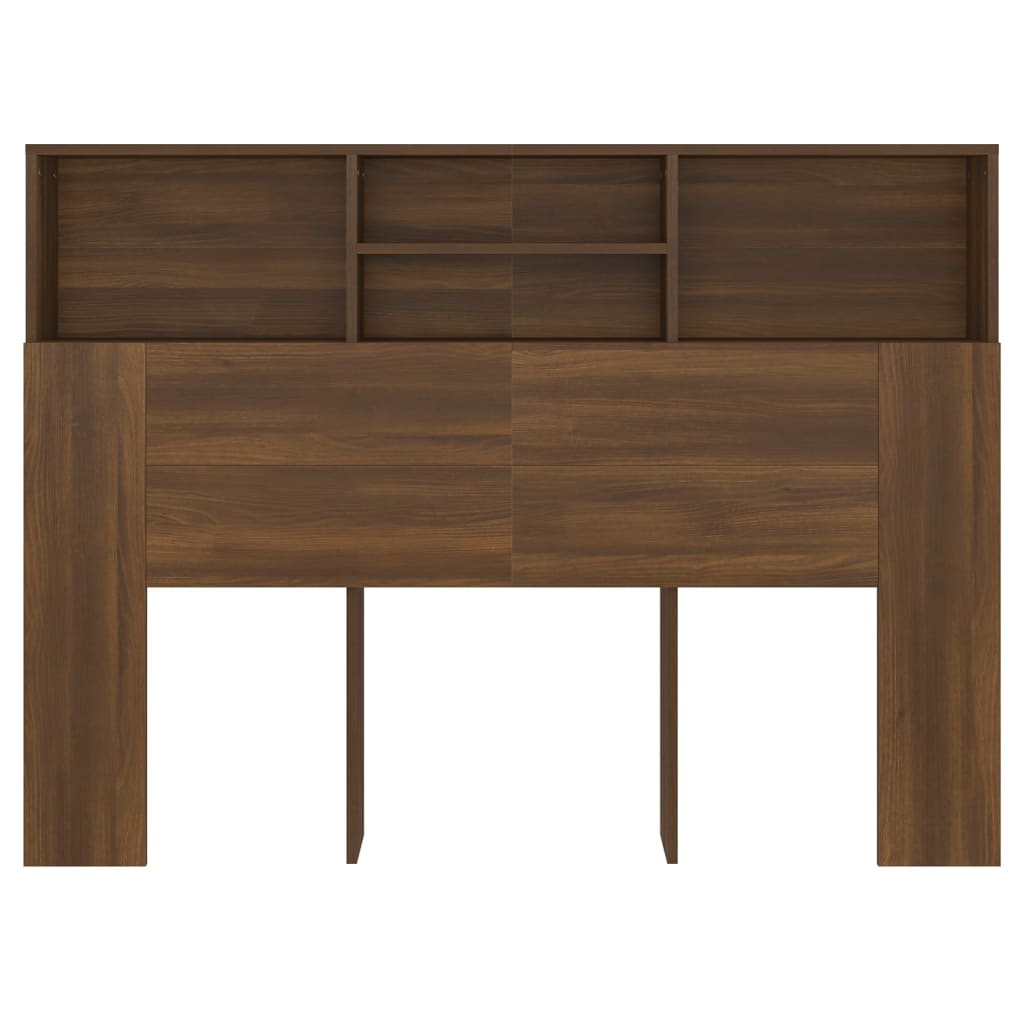 Testiera con Scomparti Rovere Marrone 140x19x103,5 cm - homemem39