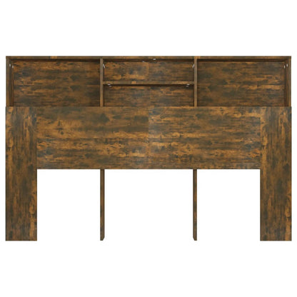 Testiera con Scomparti Rovere Fumo 160x19x103,5 cm - homemem39