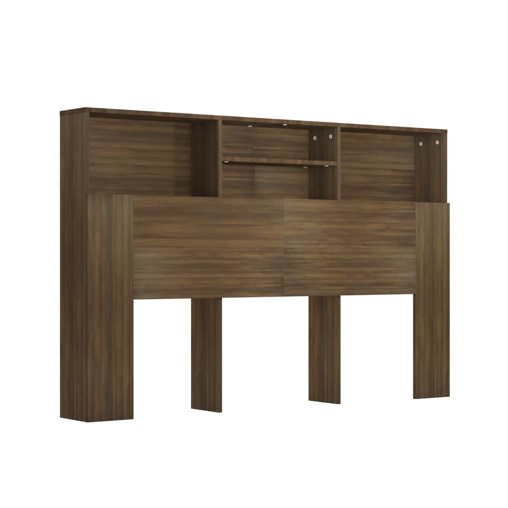Testiera con Scomparti Rovere Marrone 160x19x103,5 cm - homemem39