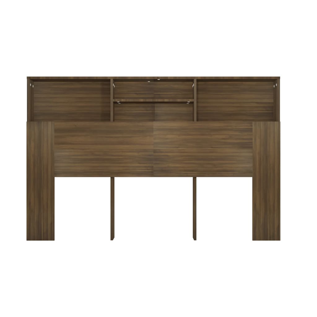 Testiera con Scomparti Rovere Marrone 160x19x103,5 cm - homemem39