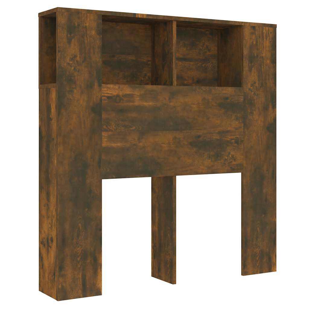 Testiera con Scomparti Rovere Fumo 100x18,5x102,5 cm - homemem39