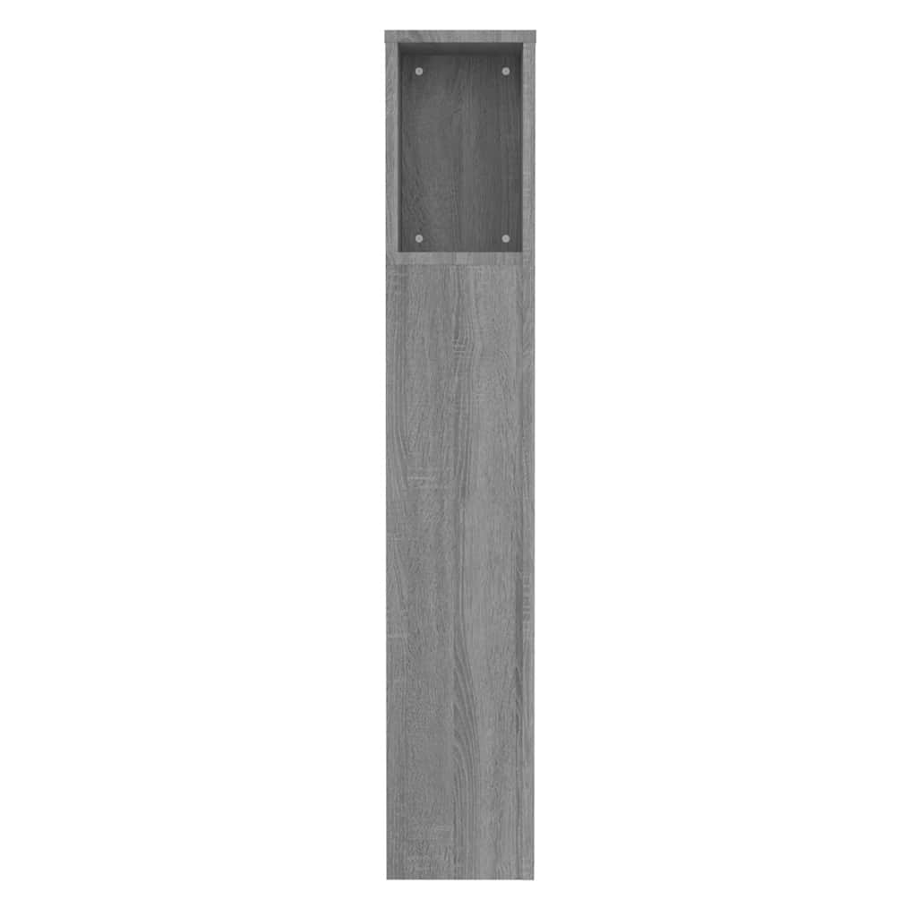 Testiera con Scomparti Grigio Sonoma 100x18,5x102,5 cm - homemem39