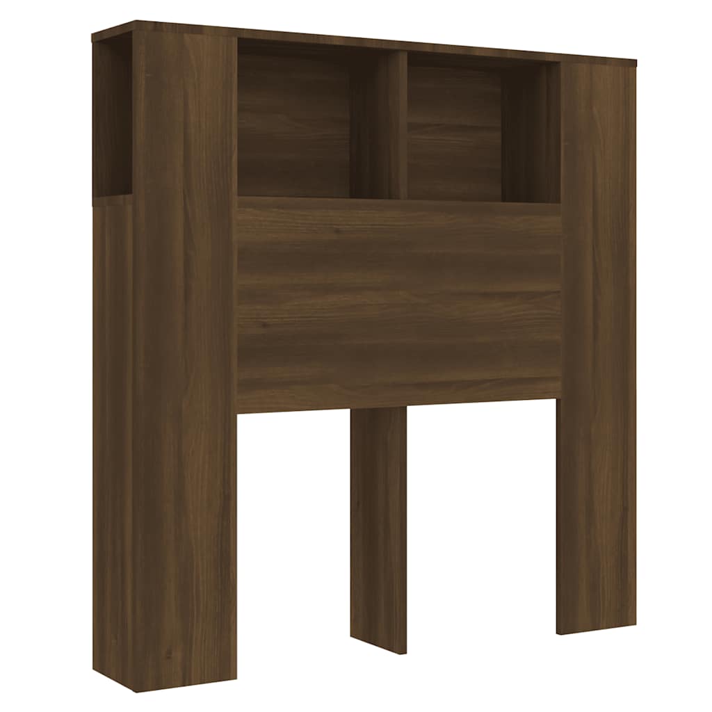 Testiera con Scomparti Rovere Marrone 100x18,5x102,5 cm - homemem39