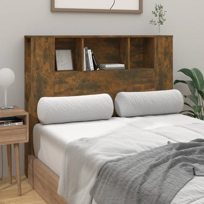 Testiera con Scomparti Rovere Fumo 120x18,5x102,5 cm - homemem39