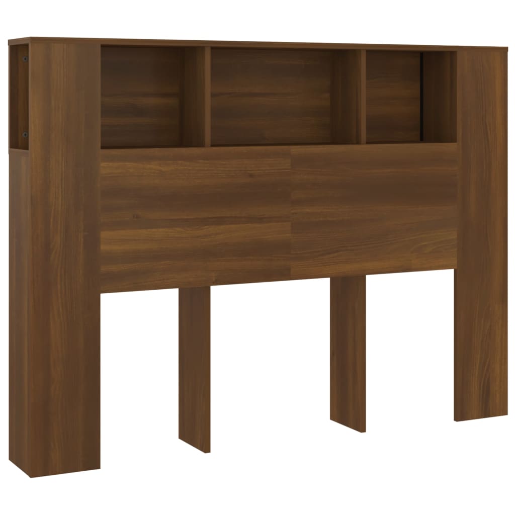 Testiera con Scomparti Rovere Marrone 140x18,5x104,5 cm - homemem39