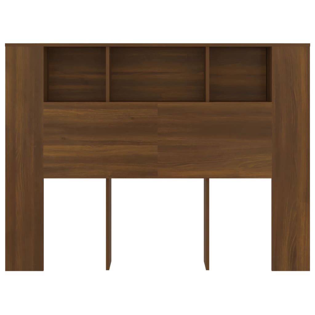 Testiera con Scomparti Rovere Marrone 140x18,5x104,5 cm - homemem39