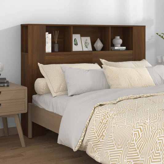 Testiera con Scomparti Rovere Marrone 140x18,5x104,5 cm - homemem39