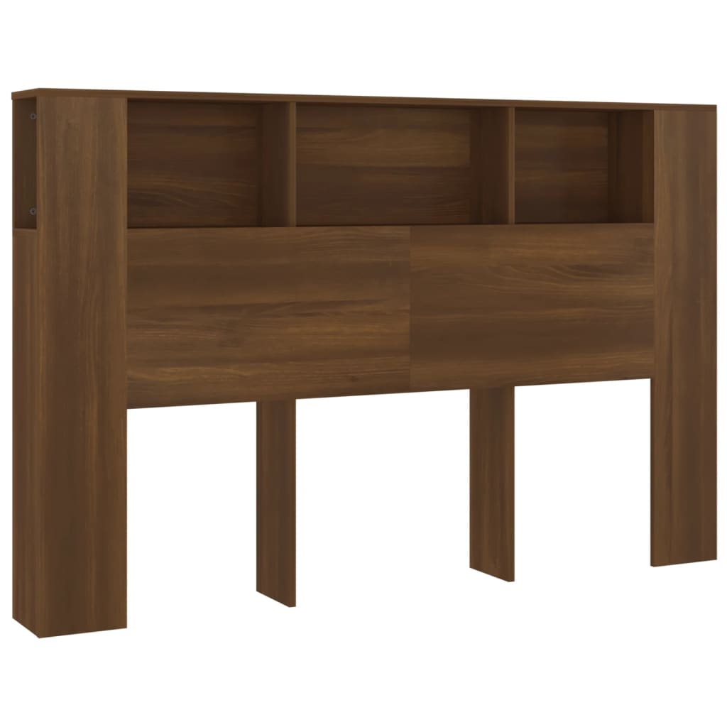 Testiera con Scomparti Rovere Marrone 160x18,5x104,5 cm - homemem39