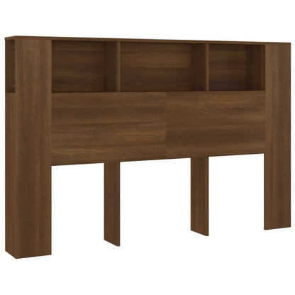 Testiera con Scomparti Rovere Marrone 160x18,5x104,5 cm - homemem39