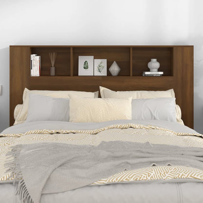 Testiera con Scomparti Rovere Marrone 160x18,5x104,5 cm - homemem39