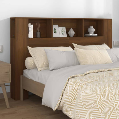Testiera con Scomparti Rovere Marrone 160x18,5x104,5 cm - homemem39