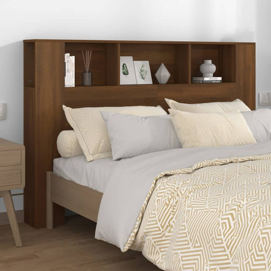Testiera con Scomparti Rovere Marrone 160x18,5x104,5 cm - homemem39