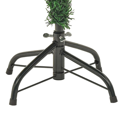 Albero di Natale Preilluminato con Pigne Verde 120 cm PVC e PE