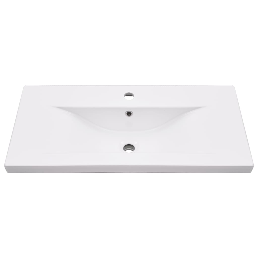 Telaio per Lavabo da Bagno con Lavabo Integrato Nero in Ferro | homemem39