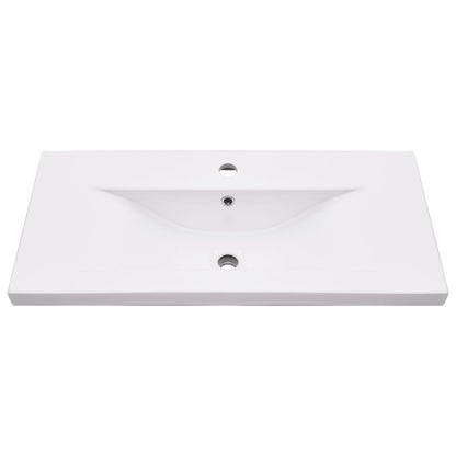 Telaio per Lavabo da Bagno con Lavabo Integrato Nero in Ferro | homemem39