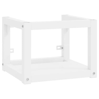 Telaio per Lavabo da Bagno con Lavabo Integrato Bianco in Ferro | homemem39