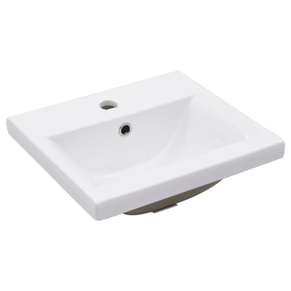 Telaio per Lavabo da Bagno con Lavabo Integrato Bianco in Ferro | homemem39