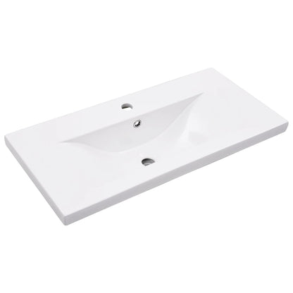 Telaio per Lavabo da Bagno con Lavabo Integrato Nero in Ferro | homemem39